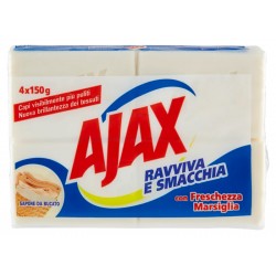 AJAX σαπούνι ρούχων Freshness of Marseille, 4x 150g