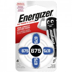 Energizer Hearing Aid Batteries 675 4BL