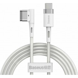 Baseus Angle (90°) / Magnetic USB 2.0 Cable USB-C male - USB-A male Λευκό 2m (CATXC-W02)