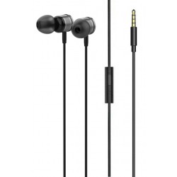 LDNIO earphones με μικρόφωνο HP04, 3.5mm σύνδεση, Φ10mm, 1.2m, γκρι