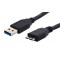 POWERTECH καλώδιο USB σε Micro B USB CAB-U004, 5Gbps, 1.5m, μαύρο