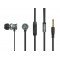 CELEBRAT earphones με μικρόφωνο D7, 3.5mm σύνδεση, Φ10mm, 1.2m, μαύρα