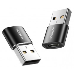 JOYROOM αντάπτορας USB σε USB USB-C S-H152, 480Mbps, μαύρος, 2τμχ