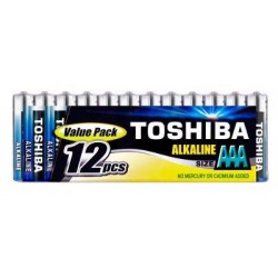 Toshiba High Power Αλκαλικές Μπαταρίες LR03 / AAA 12τμχ (LR3GCP MP-12)