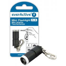 everActive FL15 Mini LED Φακός 15lm για Κλειδιά Μαύρο