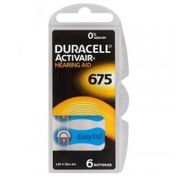 Duracell Activair Μπαταρίες Ακουστικών Βαρηκοΐας 675 1.45V 6τμχ