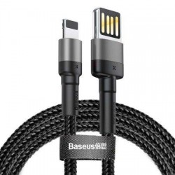 Baseus Cafule Καλώδιο (Special Edition) USB - Lightning 1.5A 2m Γκρι / Μαύρο (CALKLF-HG1)