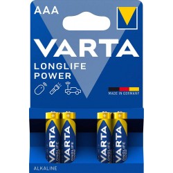 Varta Longlife Power Αλκαλικές Μπαταρίες LR03 / AAA 4τμχ (04903 121 414)