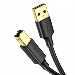Ugreen USB 2.0 Cable USB-A male - USB-B male Μαύρο 1m (US135)