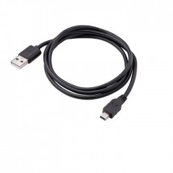 Akyga USB 2.0 Καλώδιο USB-A Male - mini USB-B Male 2m Black (AK-USB-03)