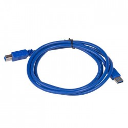 Akyga USB 3.0 Καλώδιο USB-A Male - USB-B Male 2m Blue (AK-USB-09)