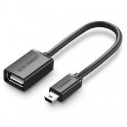 Ugreen US249 Adapter mini USB-B (m) - USB (f) Black (10383)