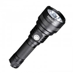 Superfire Flashlight, Rechargeable, LED, Waterproof IP44, 320lm Black (C8-E)
