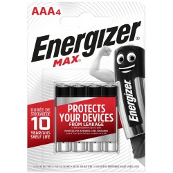 Energizer Max Αλκαλικές Μπαταρίες LR03 / AAA 4τμχ