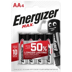 Energizer Max Αλκαλικές Μπαταρίες LR6 / AA 4τμχ