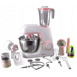Schafer Κουζινομηχανή με 3 Λειτουργίες 500w Λευκό / Ροζ (29008)