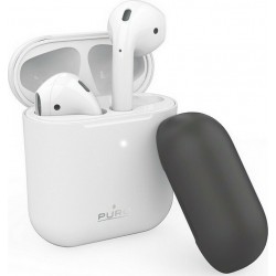 Puro Silicon Case for AirPods with additional cap - Λευκό
