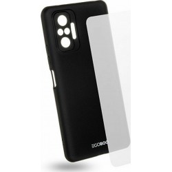 EGOBOO Tempered Glass Case Rubber TPU Black (Xiaomi Redmi Note 10 Pro)